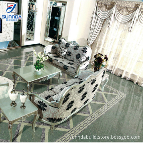 Popular Nice Design White Glossy Porcelanato Crystal Double Loading Building Material Polished Porcelain Ceramic Tiles